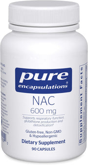 퓨어 인캡슐레이션 NAC 600mg 90 비건 캡슐 글루타치온 항산화 호흡기 건강 영양제