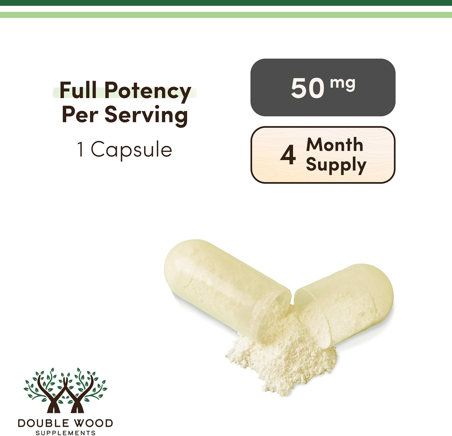 더블우드 아피제닌 50mg, 120캡슐 – 이완·수면·기분 밸런스 지원