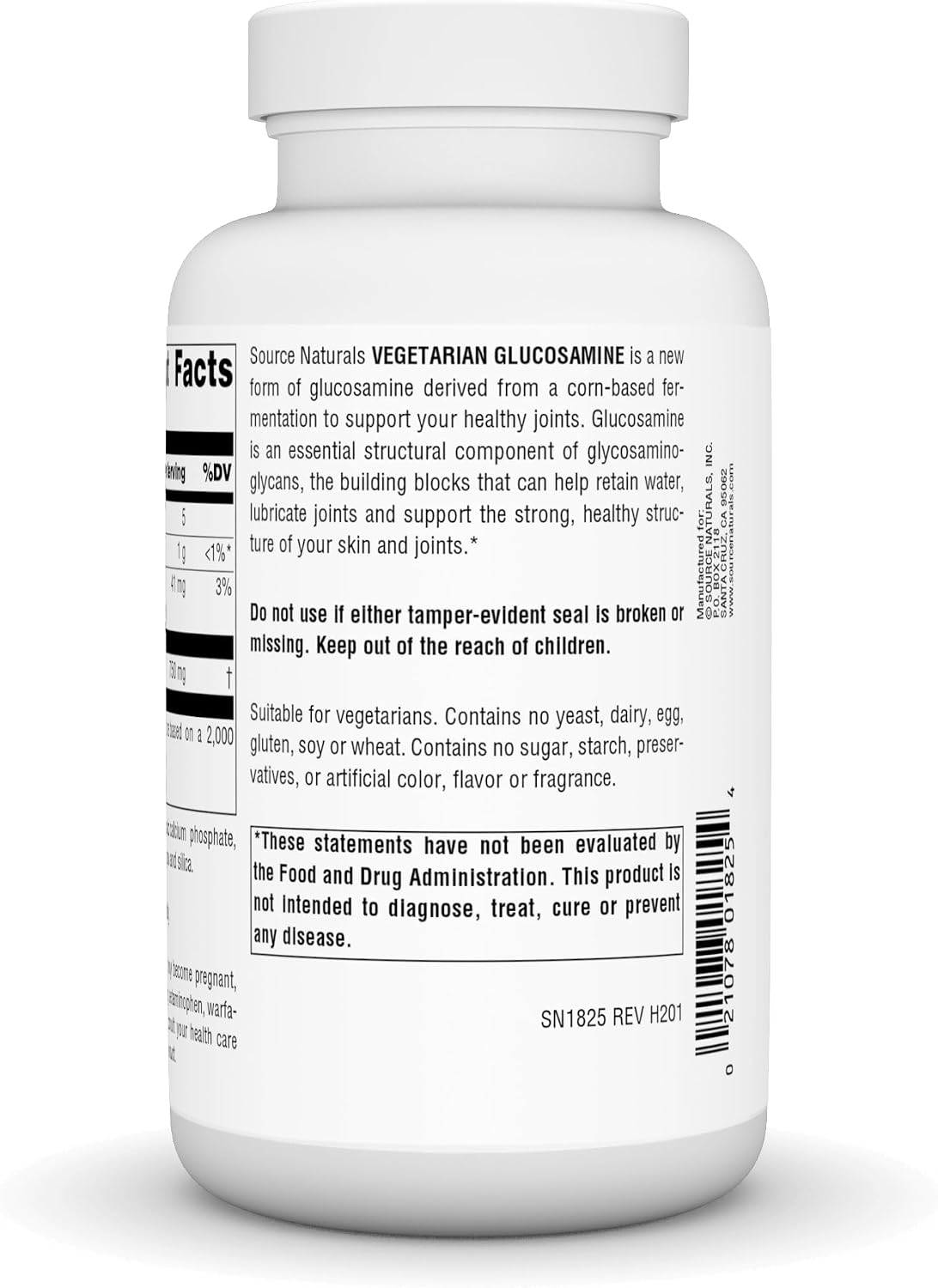 소스 내추럴스 베지테리언 글루코사민 750mg – 식물성 관절 · 연골 · 결합조직 건강 지원