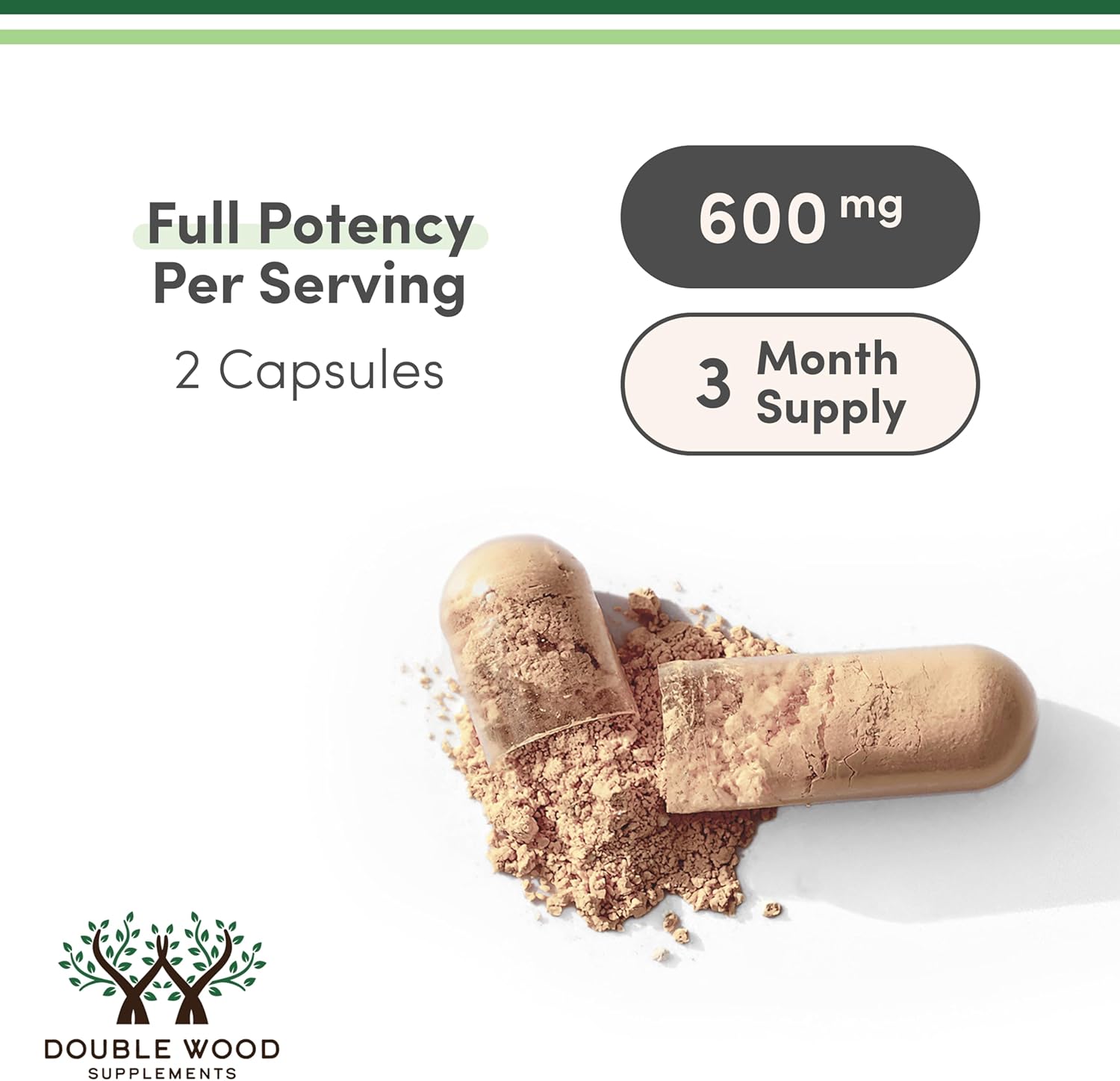 더블우드 파도지아 아그레스티스 600mg, 180캡슐 – 운동 퍼포먼스·에너지·활력 지원 강력 추출물