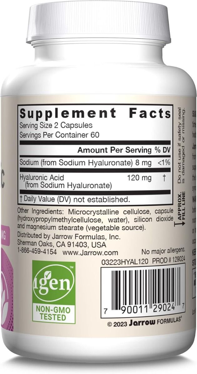 자로우 히알루론산 50mg – 120캡슐 – 관절 건조감이나 피부 보습이 신경 쓰이는 경우 선택되며, 히알루론산 보충