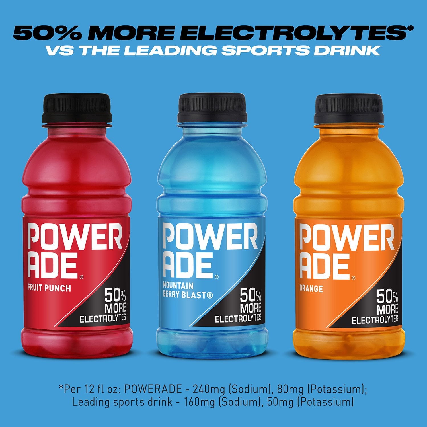 파워에이드 스포츠 드링크 버라이어티 팩 12 fl. oz., 24 pk. – 기본 플레이버로 구성된 스포츠 음료 세트