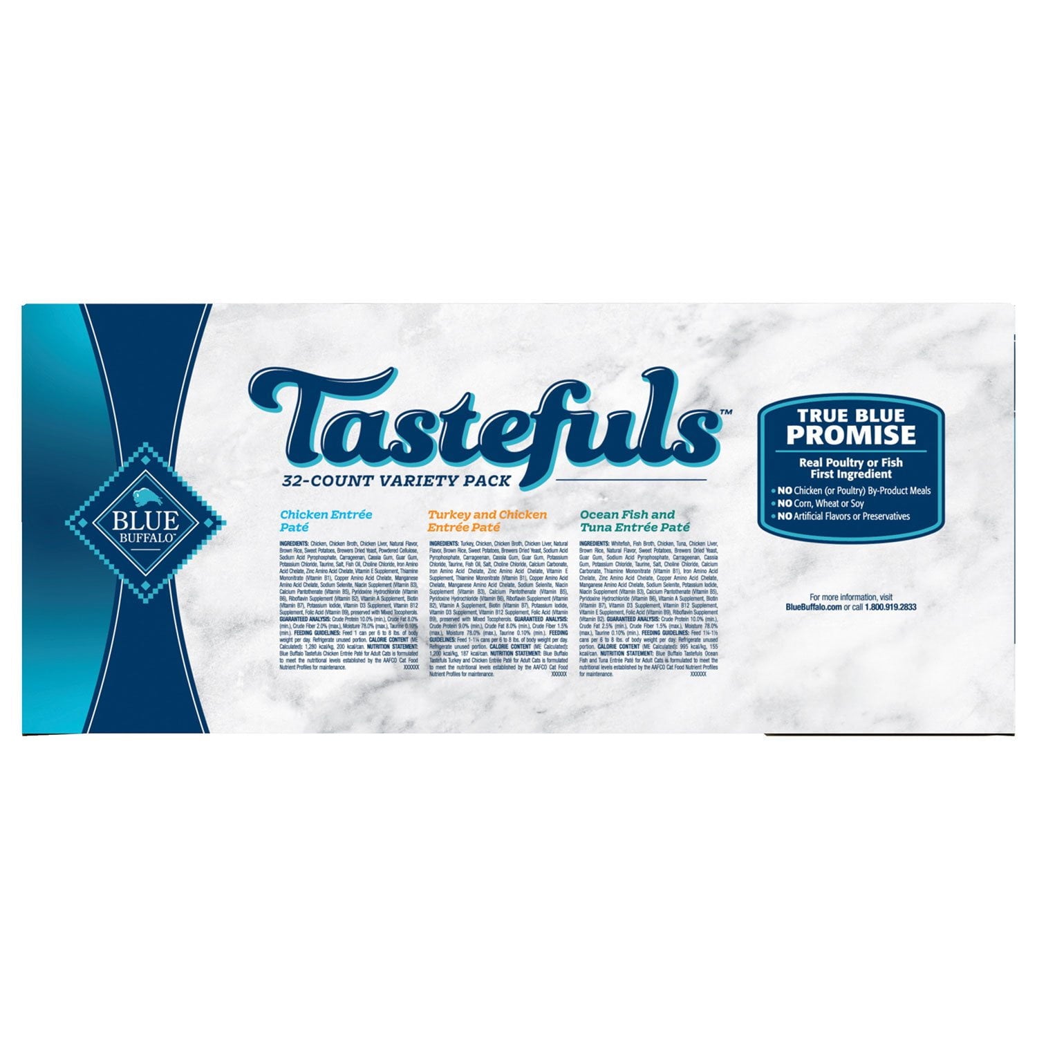 블루버팔로 테이스트풀즈 파테 습식 캣푸드 32 ct / 5.5 oz – 고단백 파테·편식 해결
