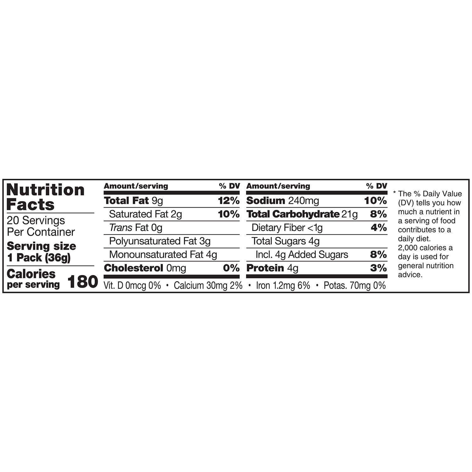 랜스 토스티 피넛버터 샌드위치 크래커 – 1.29oz x 40팩