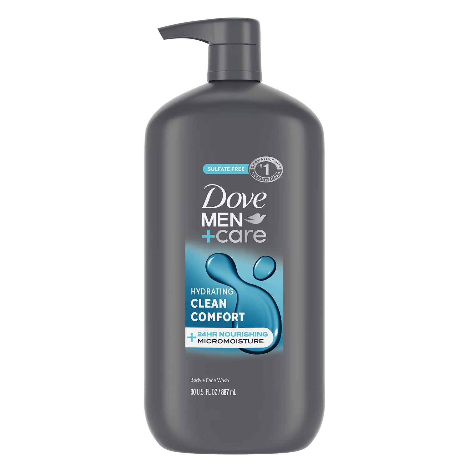 도브 맨케어 클린 컴포트 바디 & 페이스 워시 30 fl. oz., 2 pk. – 깔끔한 세정감과 산뜻한 향이 특징인 바디·페이스 겸용 워시 Dove Men+Care Clean Comfort Body & Face Wash, 30 fl. oz., 2 pk.