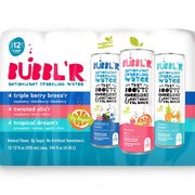 버블러 스파클링 워터 버라이어티 팩 12 fl. oz × 12 – 상큼한 과일향의 무설탕 탄산수