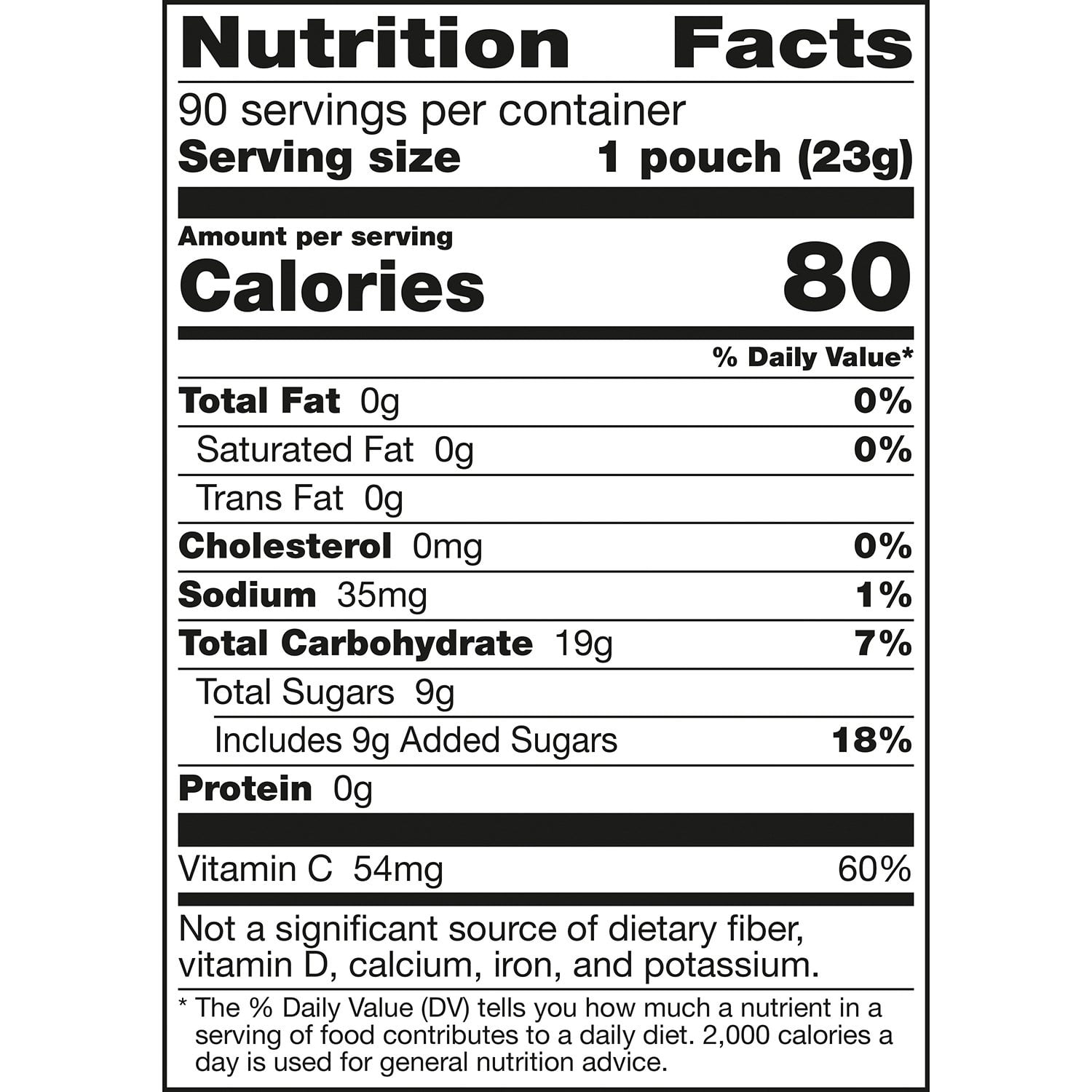 모츠 과일맛 스낵 0.8oz × 90 — 과즙 기반 어린이 스낵