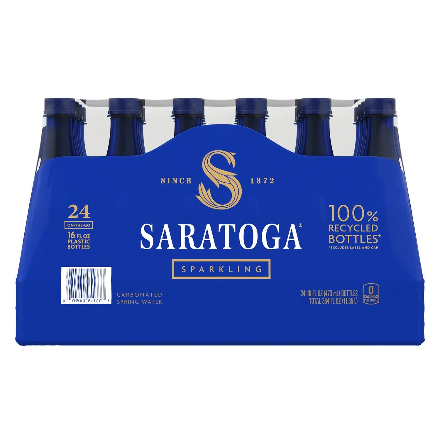 사라토가 스파클링 스프링 워터 16 fl. oz × 24 – 깔끔한 탄산감의 프리미엄 생수