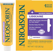 네오스포린 리도카인 맥시멈 스트렝스 통증 완화 트리플 안티바이오틱 상처 연고 1oz Neosporin Lidocaine Ointment