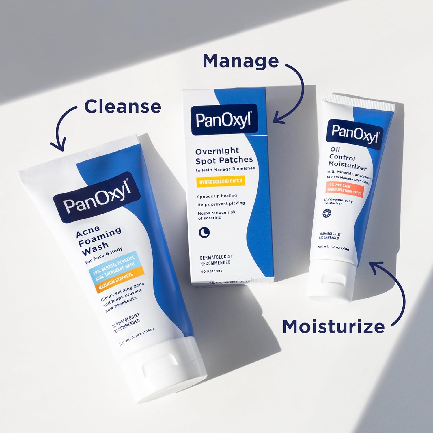 파녹실 벤조일퍼옥사이드 10% 폼 클렌저 5.5 oz – 강력 항균 여드름 폼 워시