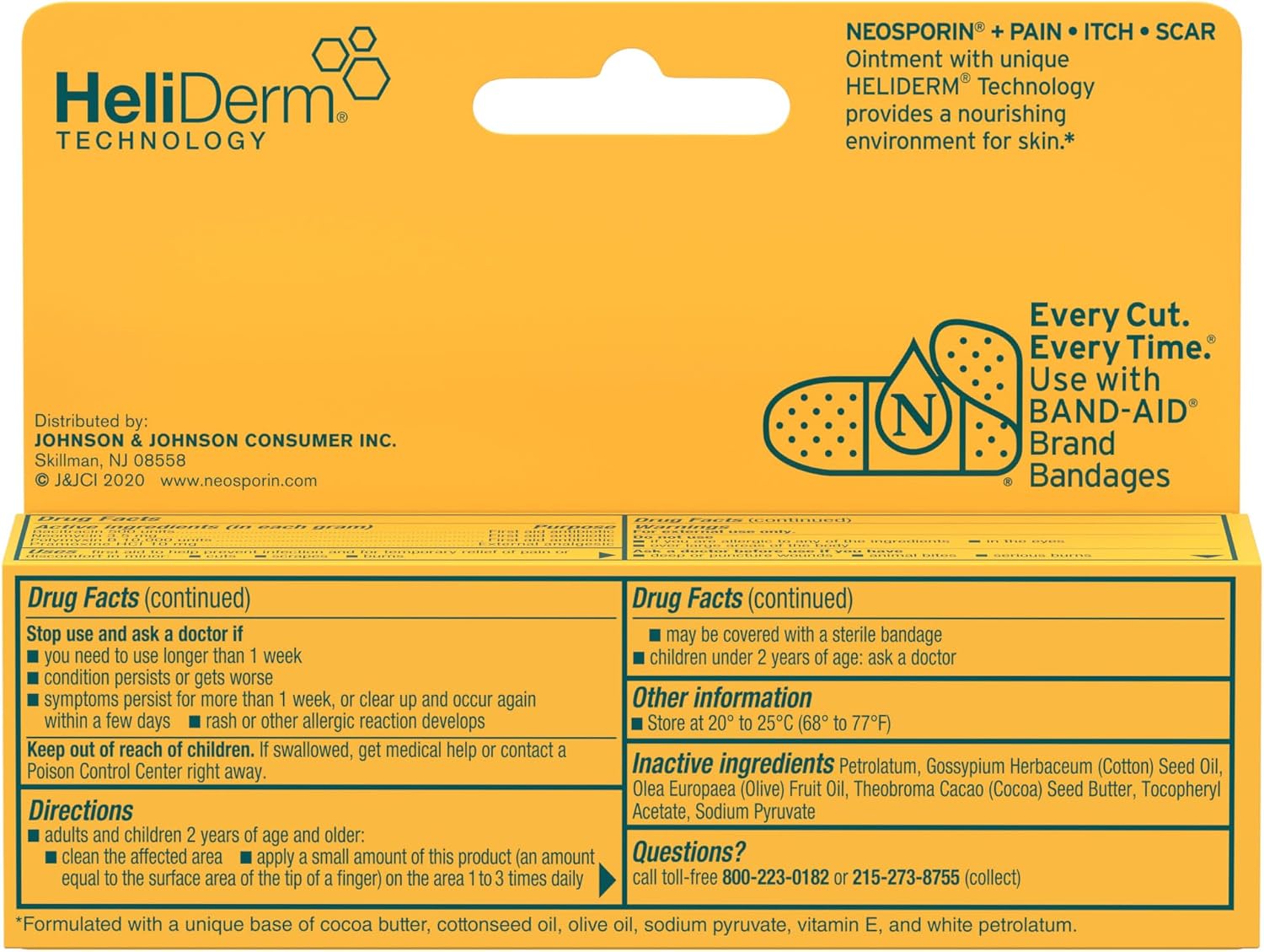 네오스포린 트리플 안티바이오틱 연고 + 통증·가려움·흉터 케어 28g | Neosporin Pain Itch & Scar Ointment 1 oz