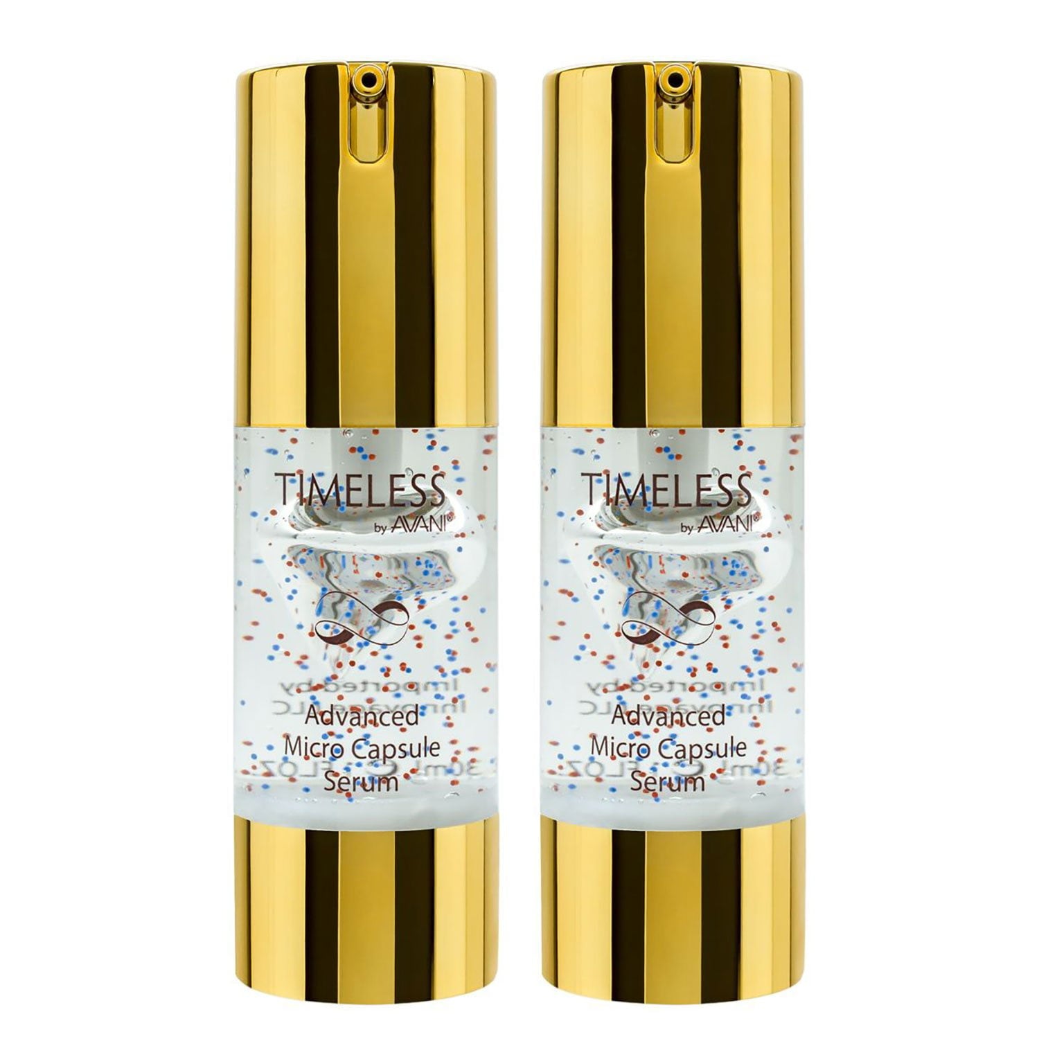 아바니 페이스 & 아이 마이크로 캡슐 세럼 1.7 fl. oz × 2 – 집중 영양 공급 안티에이징 세럼