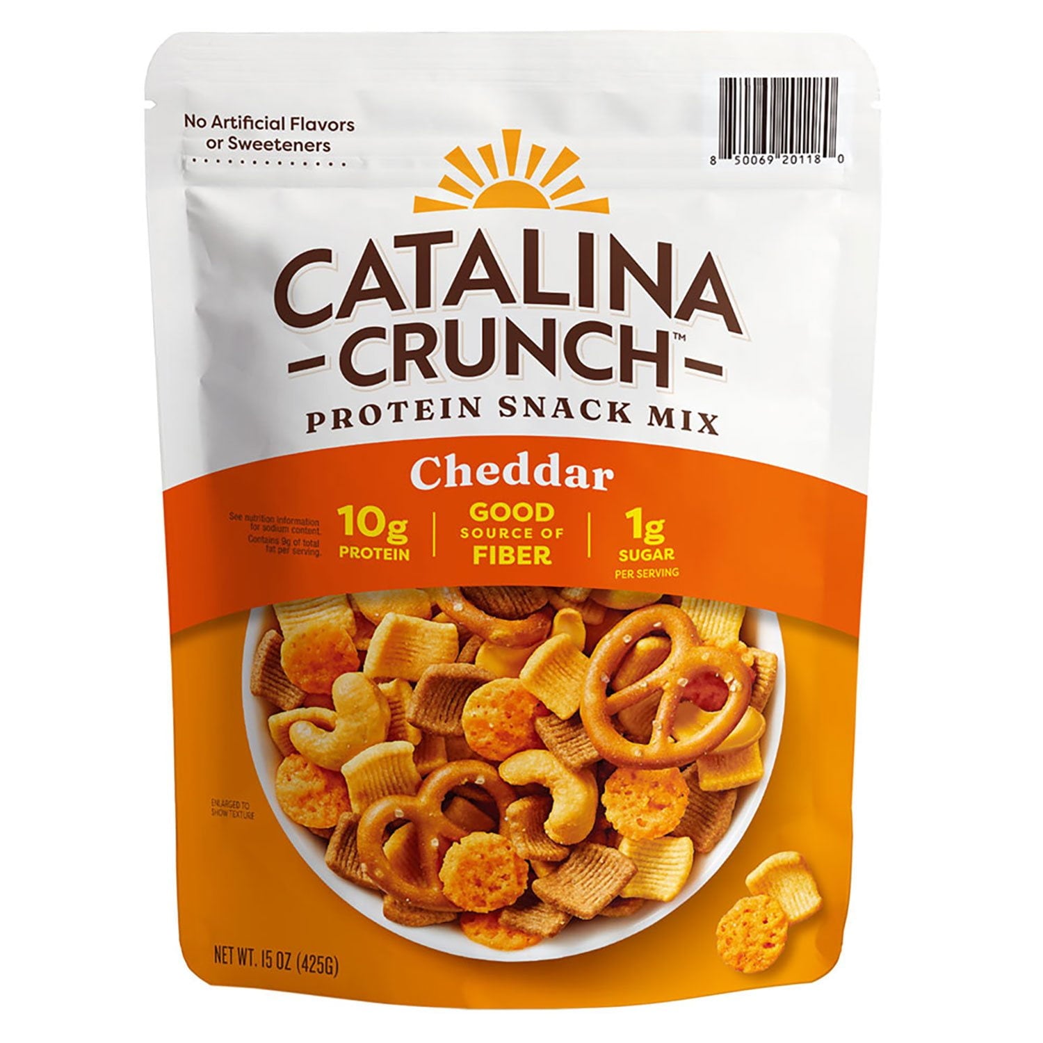 카탈리나 크런치 체다 스낵 믹스 – 저탄·고단백 스낵, 15oz