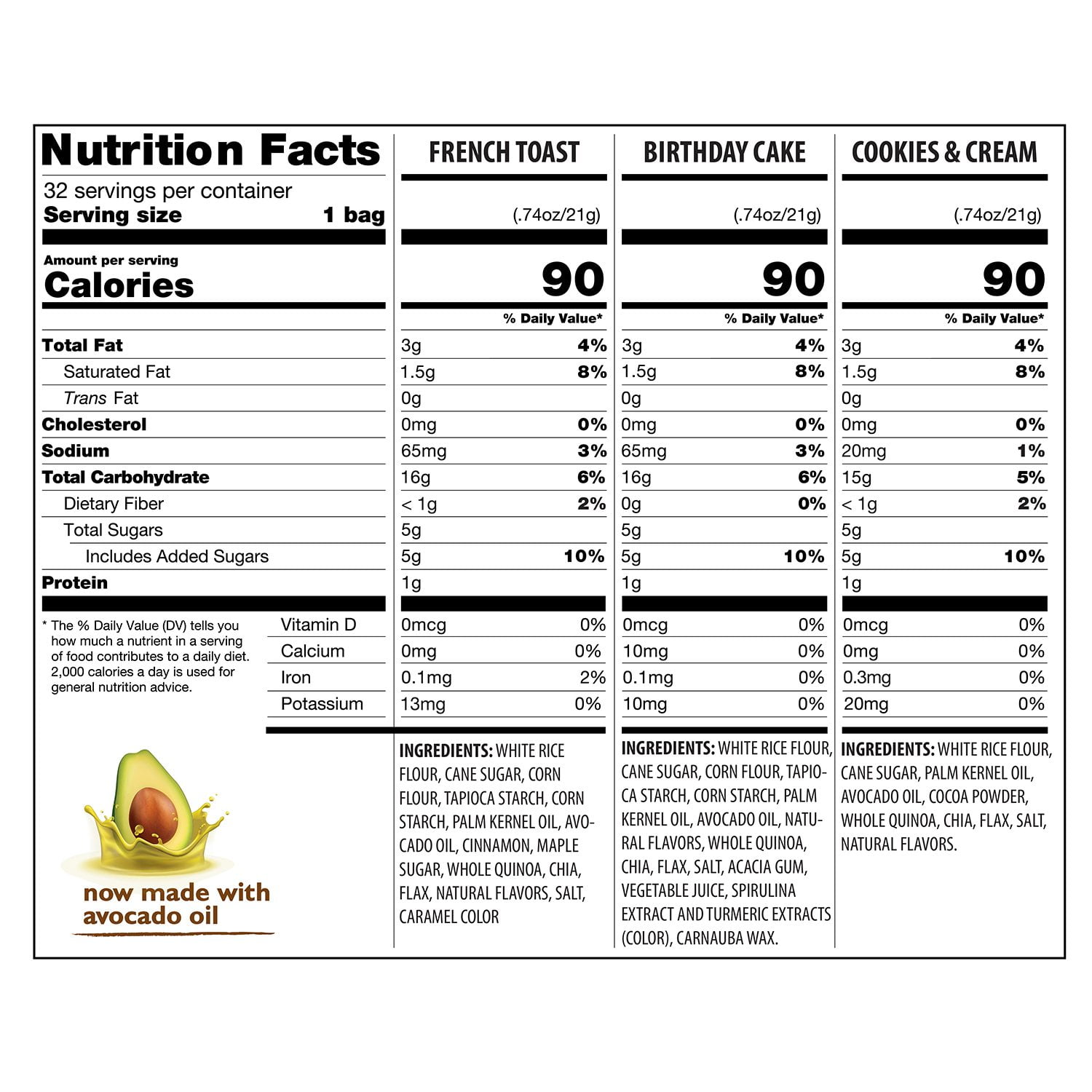 드리즐리셔스 미니 라이스케익 버라이어티 – 0.74oz x 32팩