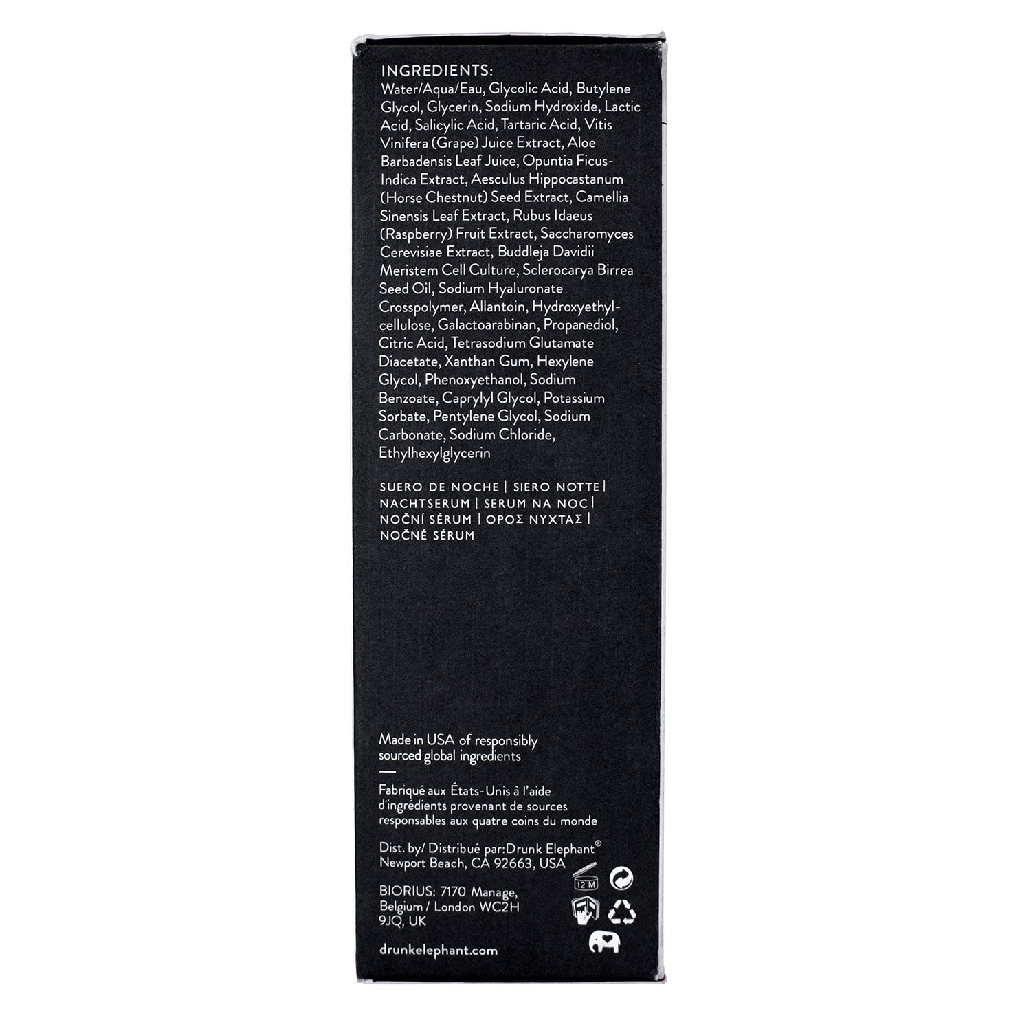 드렁크 엘리펀트 TLC 프람부스 글라이콜릭 나이트 세럼 1 fl. oz – 각질·결 개선