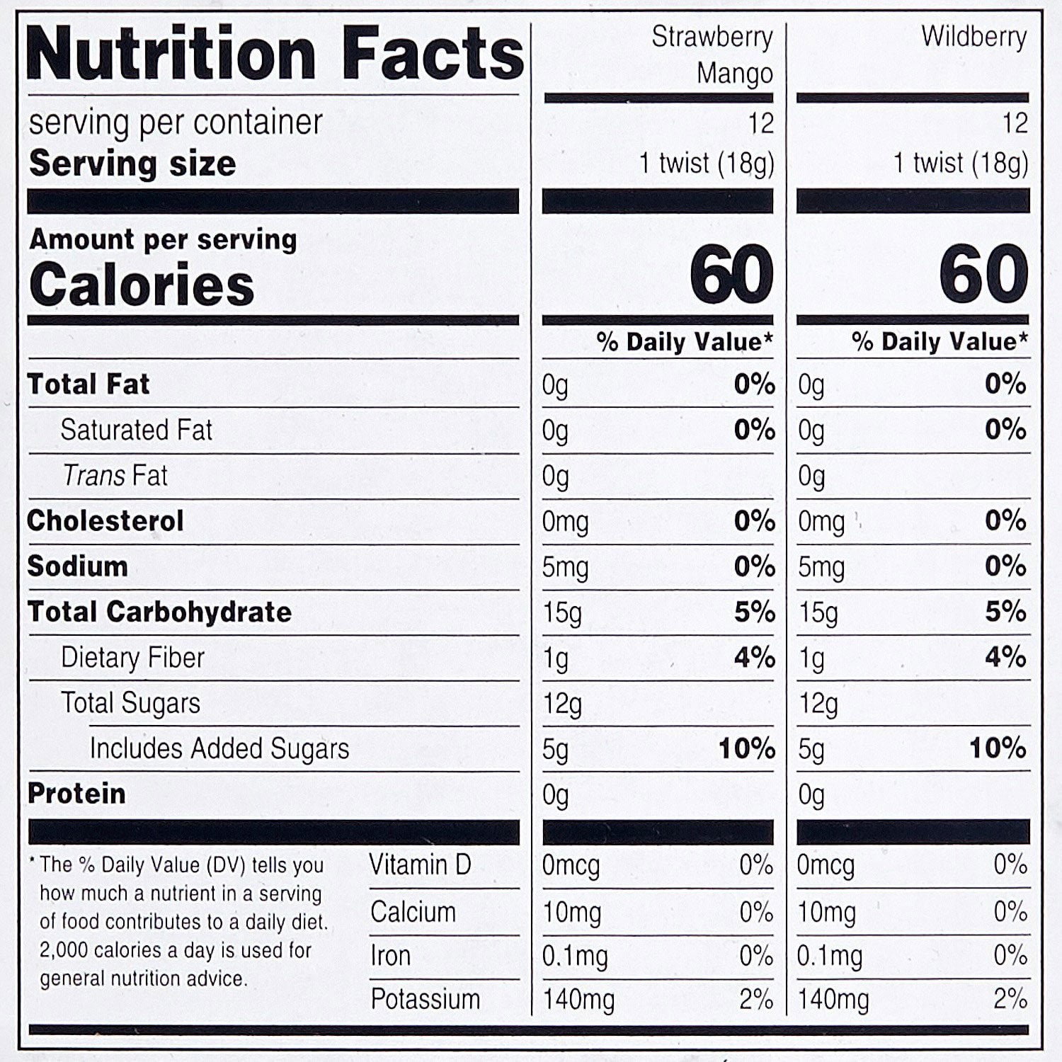 멤버스마크 유기농 프룻 트위스트 0.63oz × 24 — 유기농 과일 트위스트 바