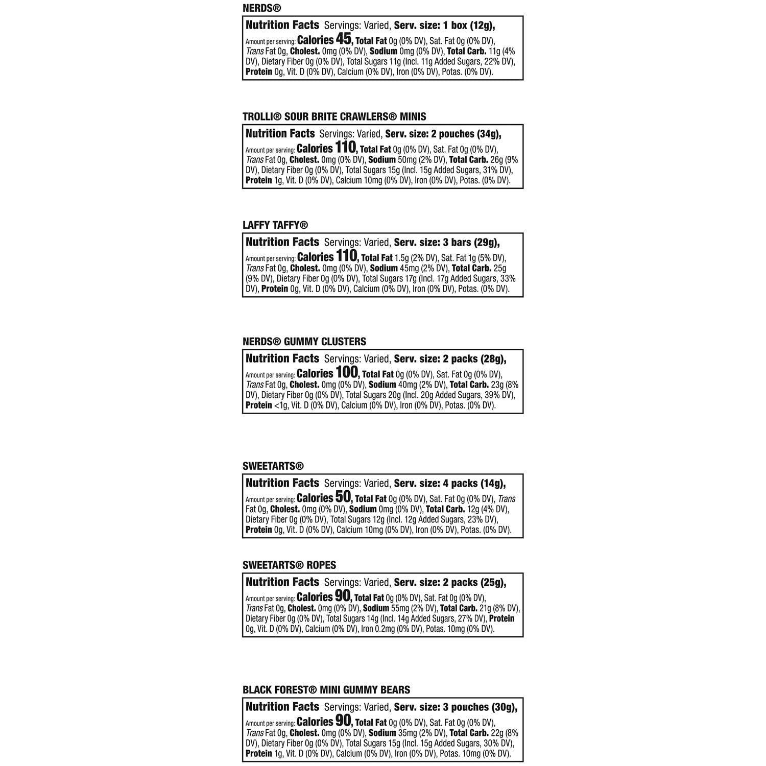 페라라 파티믹스 버라이어티팩 40.9oz 120개입 — 다양한 클래식 캔디 종합팩