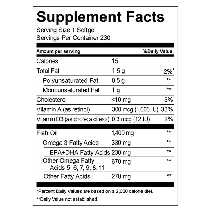 커클랜드 알래스칸 피쉬오일 1400mg – 천연 오메가3·심장·뇌 건강, 230소프트젤