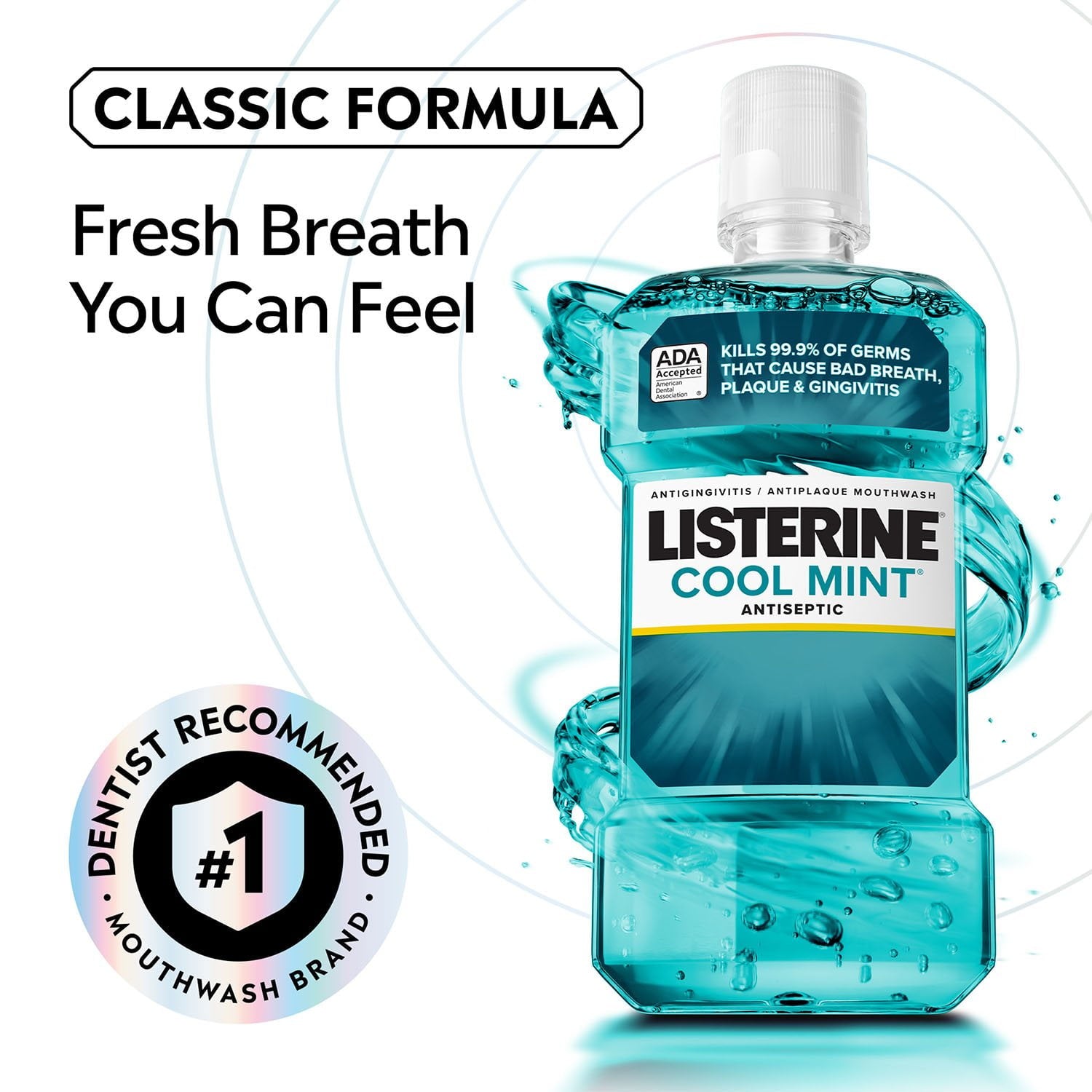 리스테린 쿨민트 항균 가글 50.7 fl. oz × 2 pk