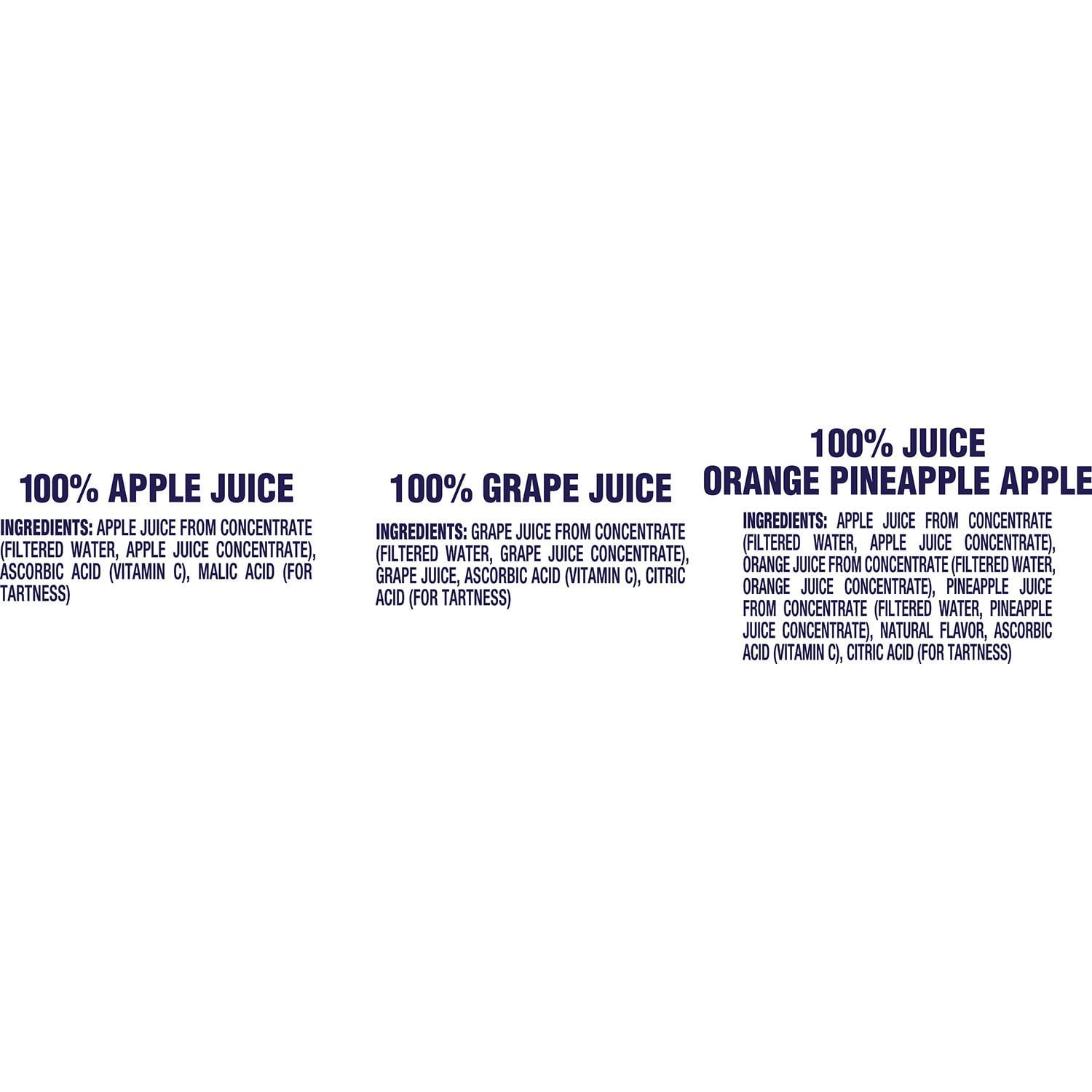 웰치스 100% 주스 버라이어티 10 fl. oz × 24 – 농축 없는 과일 주스