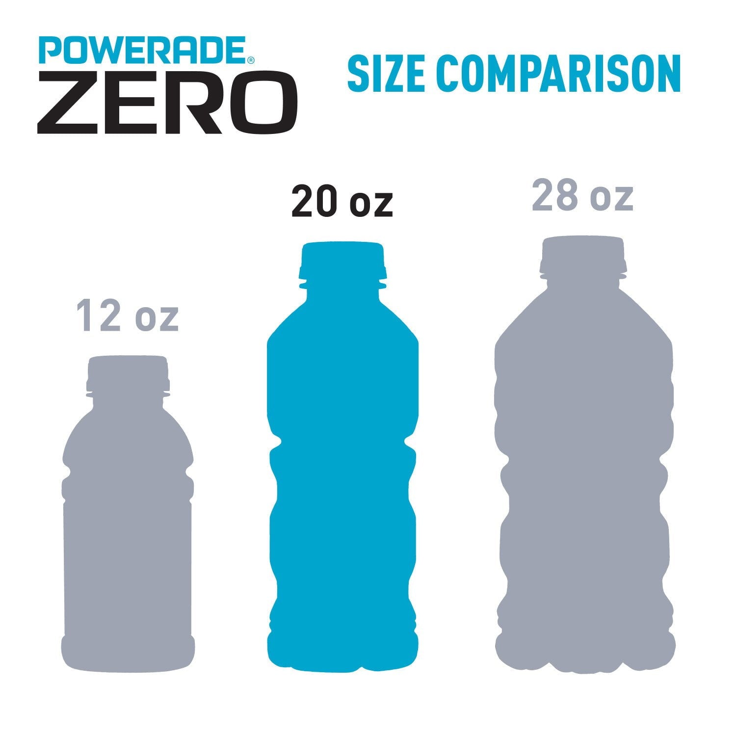 파워에이드 제로 스포츠 드링크 버라이어티 팩 20 fl. oz., 24 pk. – 무설탕 타입의 스포츠 음료 구성