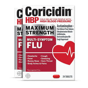 코리시딘 HBP 맥스 스트렝스 감기·독감 완화 정제, 48정 — 고혈압 환자용 안전한 감기약