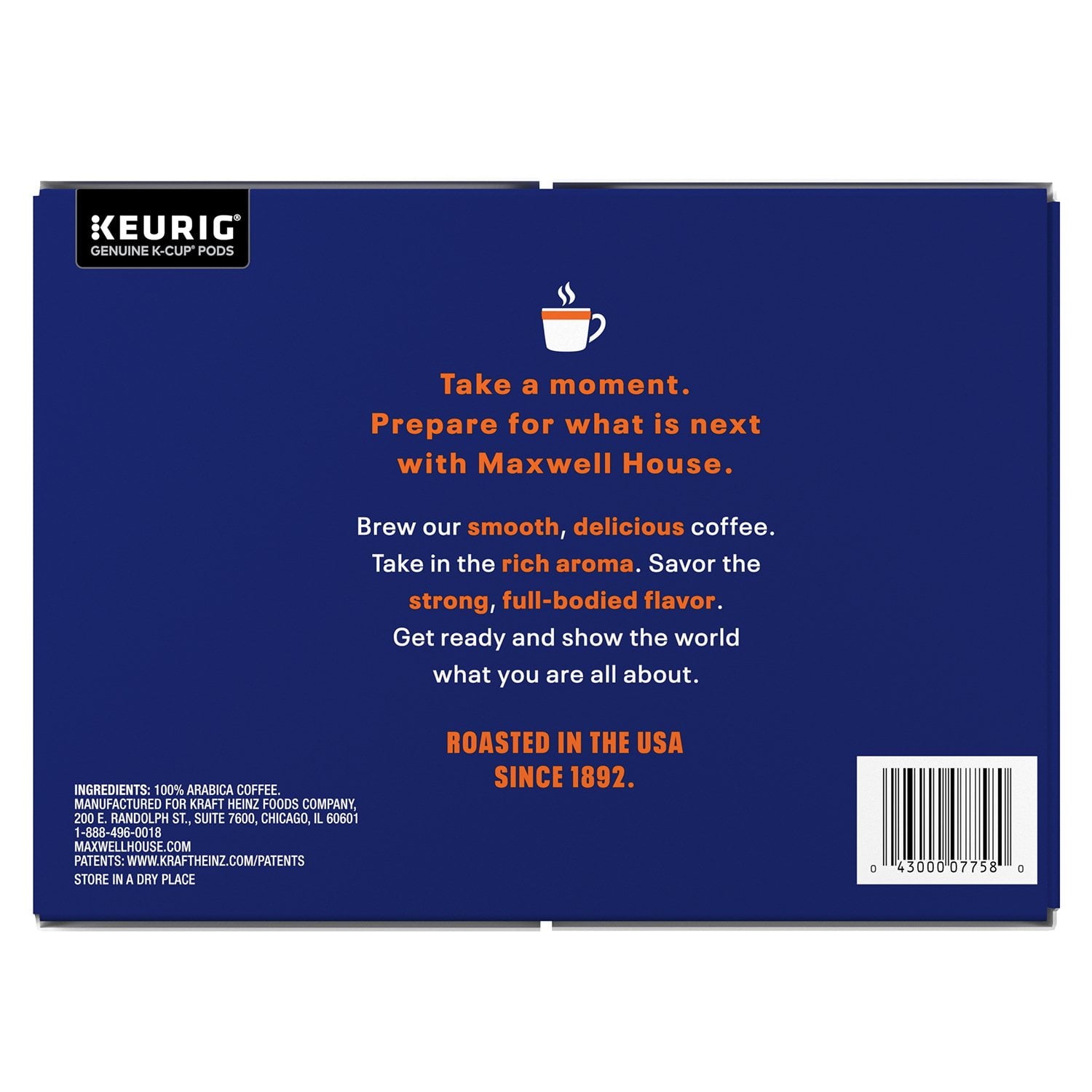 맥스웰하우스 브렉퍼스트 블렌드 라이트 로스트 K-컵 100 ct – 부드러운 라이트 로스트