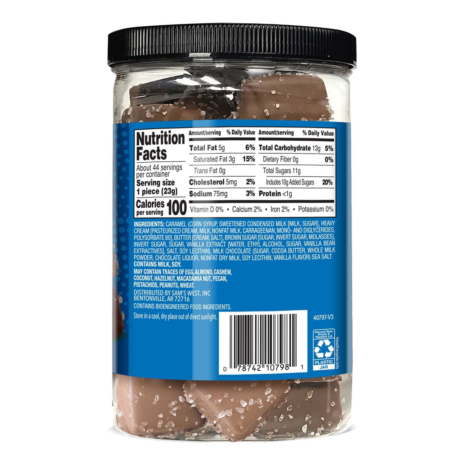 멤버스마크 밀크 초콜릿 씨솔트 캐러멜 36oz — 달콤·짭짤 프리미엄 캐러멜 초콜릿