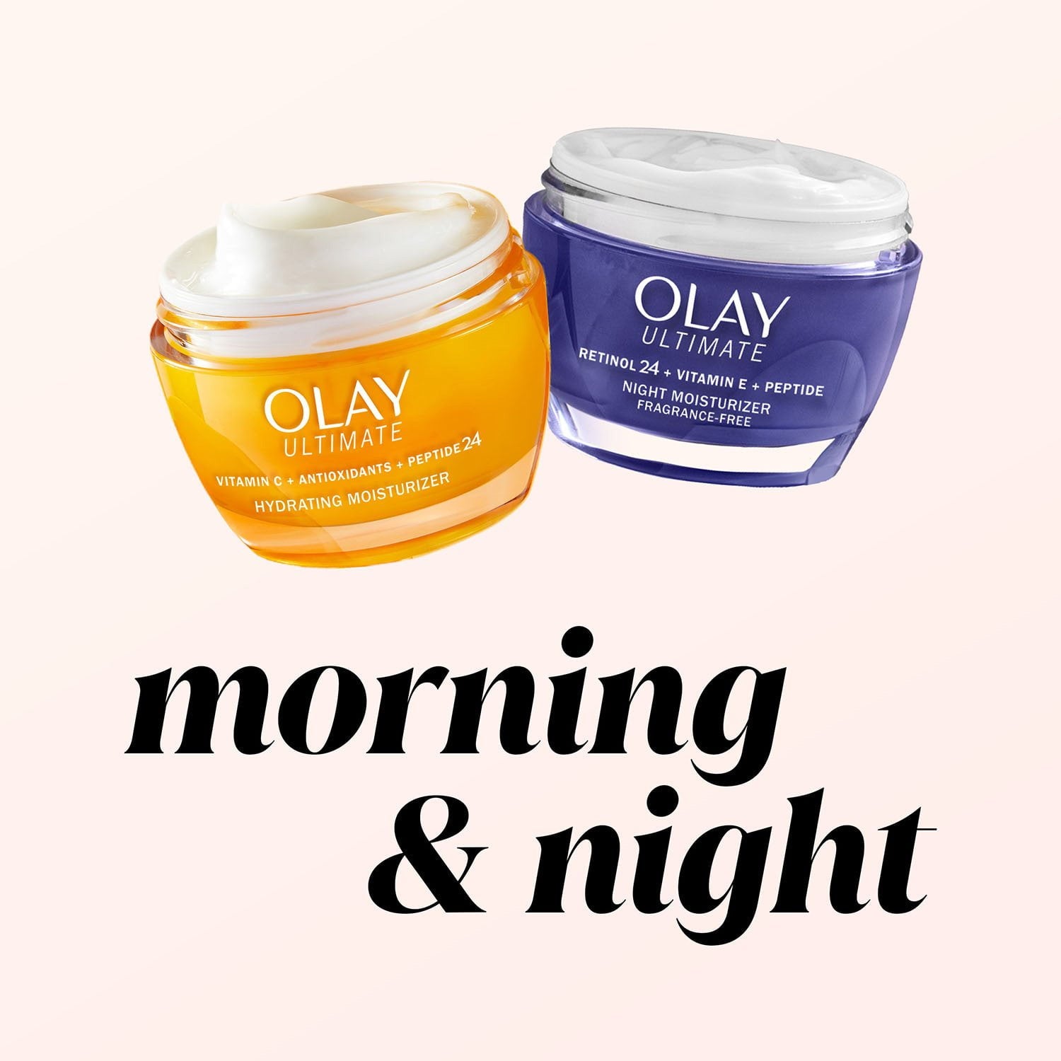 올레이 얼티밋 비타민 C 수분 크림 1.7 oz × 2 – 톤 개선·보습 케어