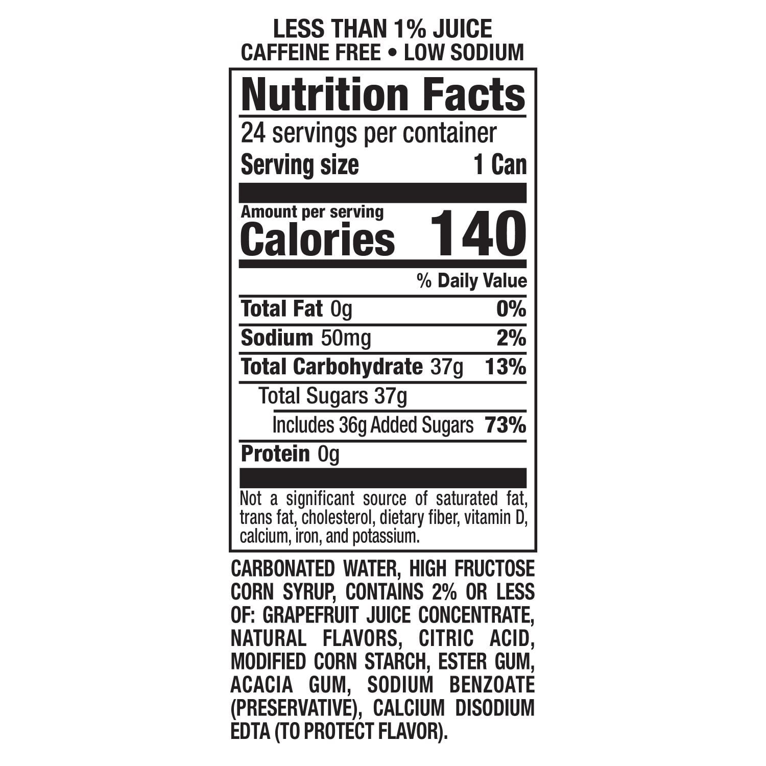 스쿼트 시트러스 소다 12 fl. oz × 24 – 자몽 계열의 청량한 탄산음료