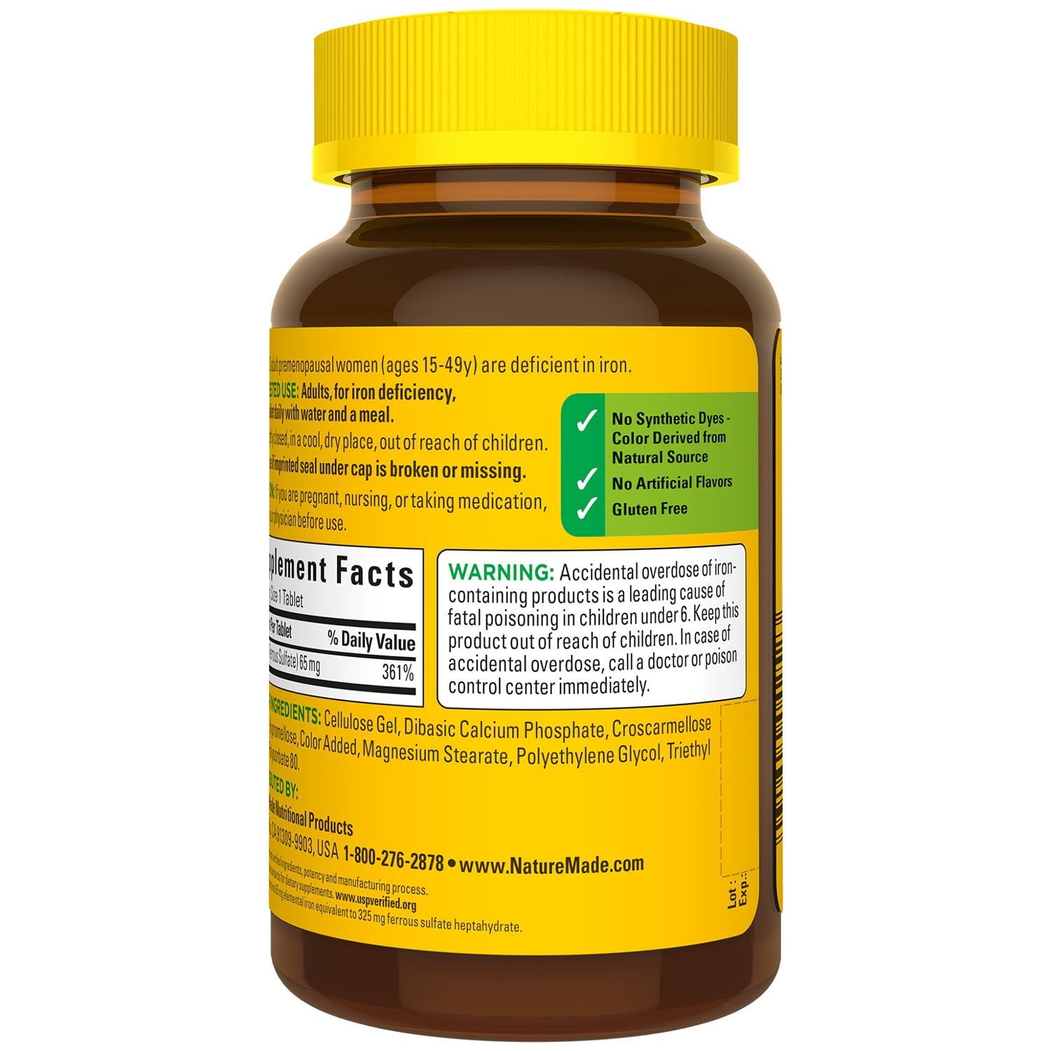 네이처메이드 철분 65mg 365정