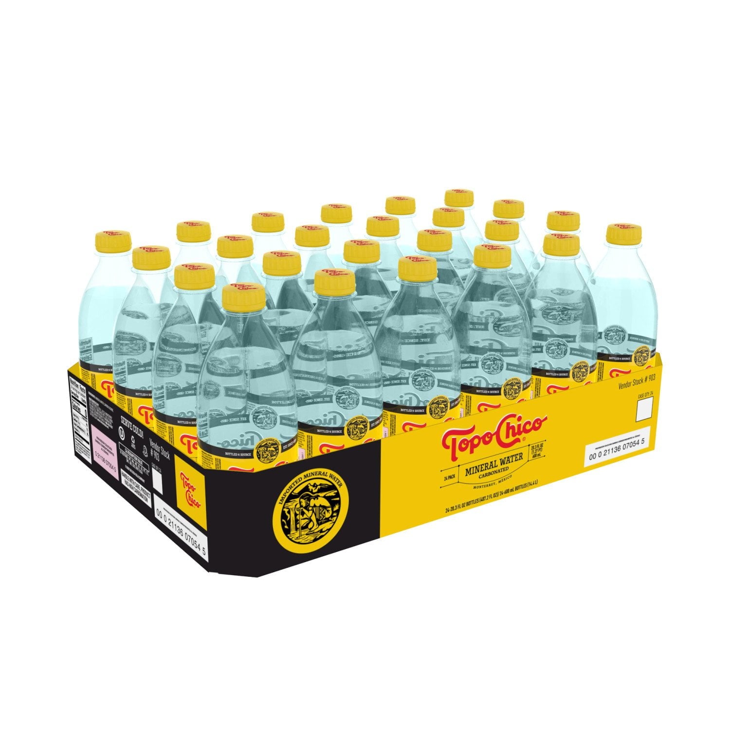 토포 치코 스파클링 미네랄 워터 20 fl. oz × 24 – 강한 탄산의 미네랄 워터