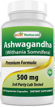 베스트 내추럴스 아슈와간다 500mg – 120 베지 캡슐 – 스트레스가 잦거나 피로·긴장감이 느껴지는 경우 선택되며, 아슈와간다 허브 성분으로 전반적인 활력과 안정에 관여