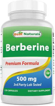 베스트 내추럴스 베르베린 500mg – 120캡슐 – 혈당 변동이 잦거나 식후 관리가 필요한 경우 선택되며, 베르베린 성분으로 혈당·지질 대사 보충
