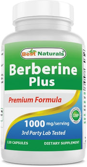 베스트 내추럴스 베르베린 플러스 1000mg – 120캡슐 – 혈당·지질 대사 관리 강화형