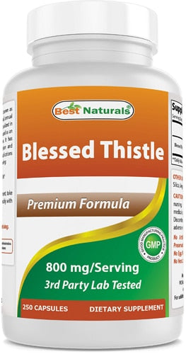 베스트 내추럴스 블레스트 티슬 800mg – 250캡슐 – 간·담즙 기능 보조