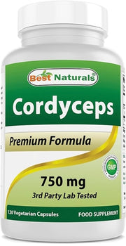 베스트 내추럴스 코디셉스 750mg 120베지캡슐 – 동충하초 추출물을 함유해 활력 증진과 전반적인 컨디션 관리를 돕는 포뮬러