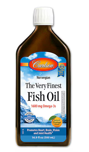 칼슨 노르웨이안 더 베리 파이니스트 피쉬 오일 내추럴 오렌지 – 16.9 fl oz – 프리미엄 액상 어유로 고순도 EPA·DHA를 제공해 심혈관과 전신 염증 균형 보조