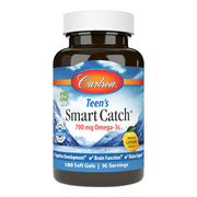 칼슨 틴스 스마트 캐치® 내추럴 레몬 – 700mg – 180 소프트젤 – 성장기 청소년을 위한 오메가-3로 두뇌 집중력과 시각 기능 보조