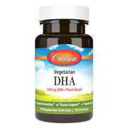 칼슨 베지테리언 DHA – 500mg – 30 베지 소프트젤 – 해조류 유래 DHA로 식물성 오메가-3를 선호하는 경우 두뇌·눈 건강 보조