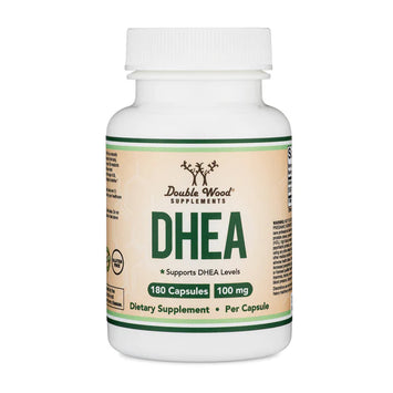 더블우드 DHEA 100mg, 180캡슐 – 고함량 6개월 분량 · 호르몬 밸런스 · 건강한 에이징 지원