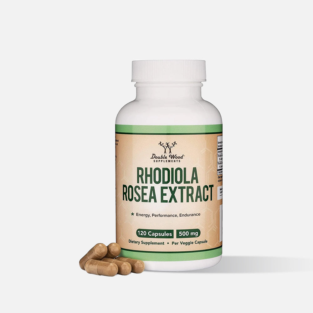 더블우드 로디올라 로세아 추출물 500mg, 120캡슐 – 스트레스 완화·에너지·집중력 지원 어댑토젠