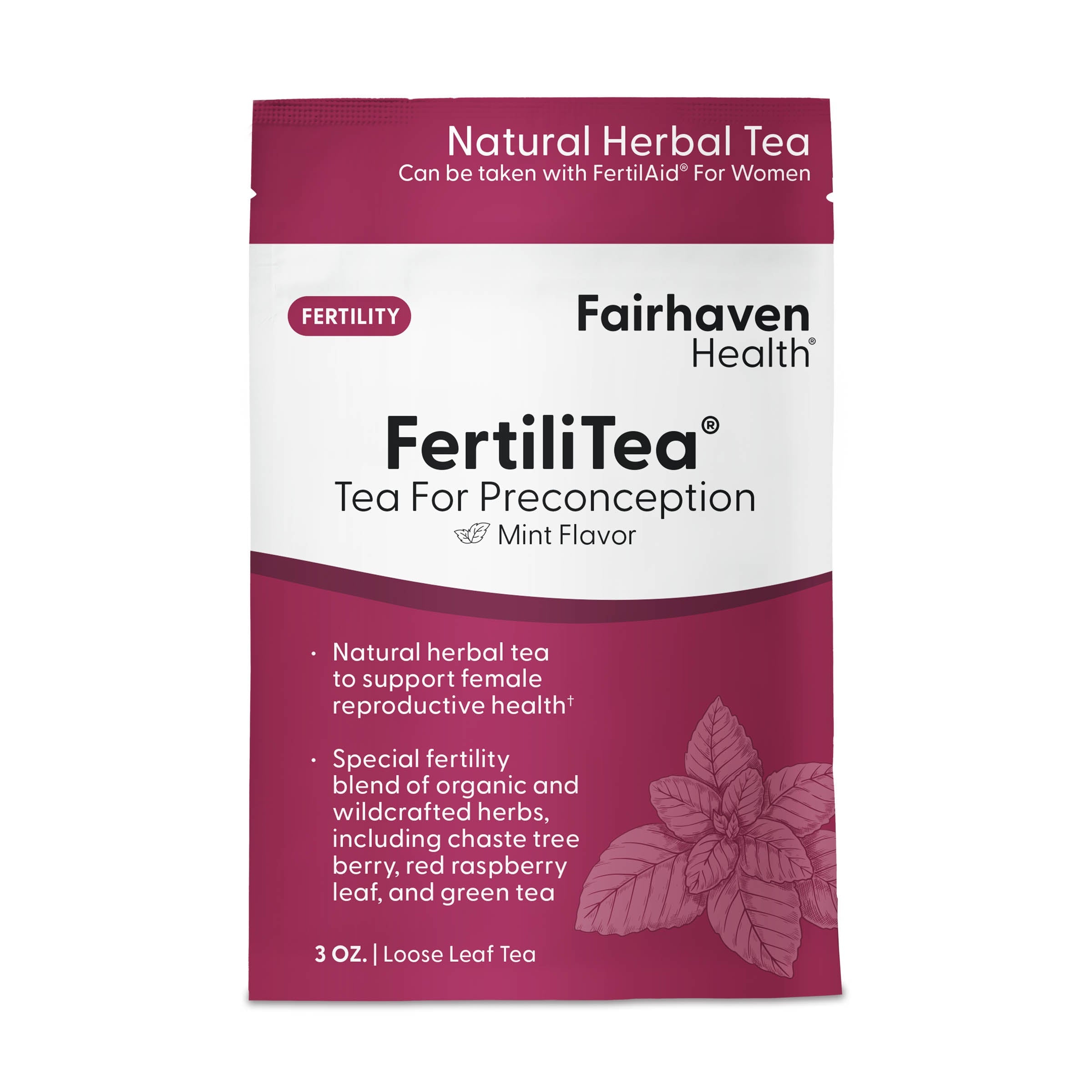 페어헤븐헬스 퍼틸리티티 – 배란 주기 조절·호르몬 밸런스·착상 환경 강화 유기농 허브 차 (60회 서빙)