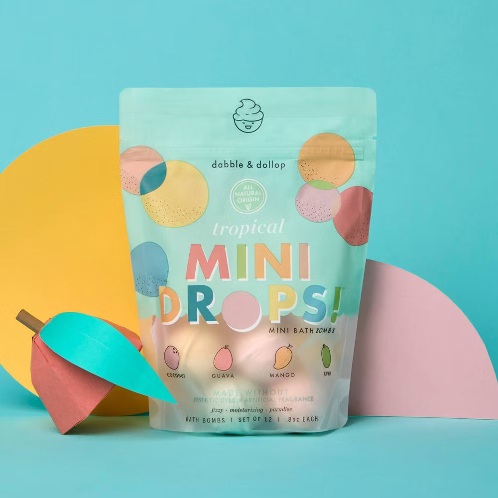 대블 앤 돌롭 미니 배스밤 트로피컬 12 ct 0.8 oz – 트로피컬 향 미니 입욕제