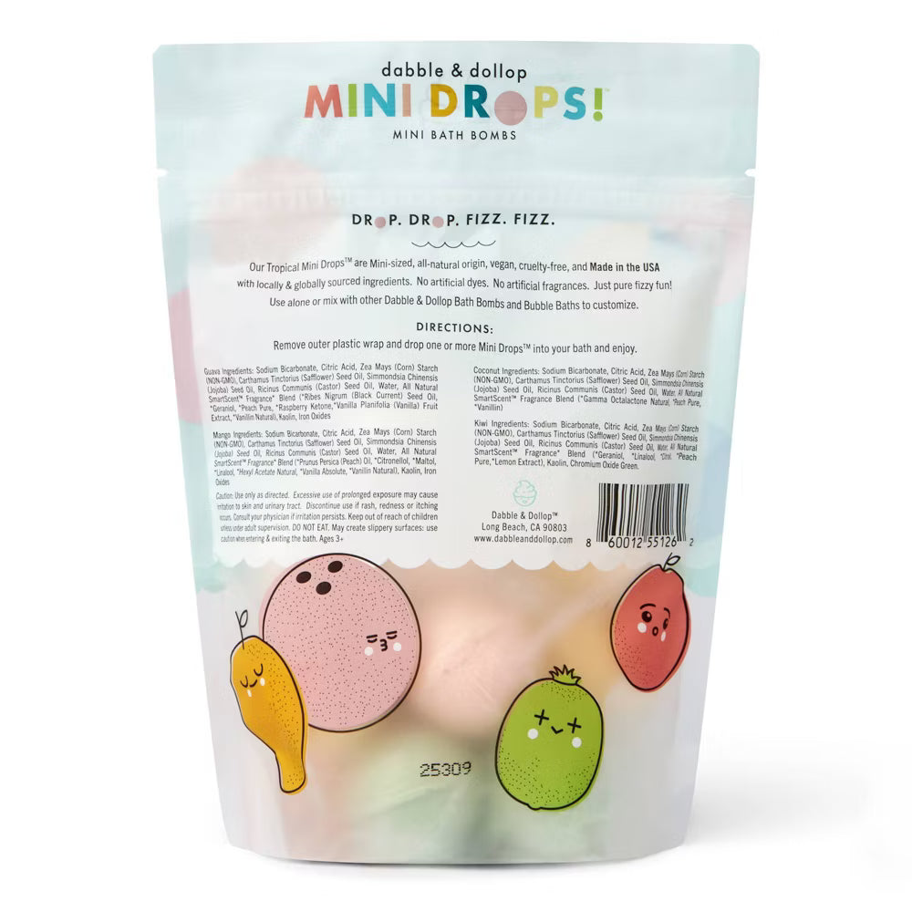 대블 앤 돌롭 미니 배스밤 트로피컬 12 ct 0.8 oz – 트로피컬 향 미니 입욕제