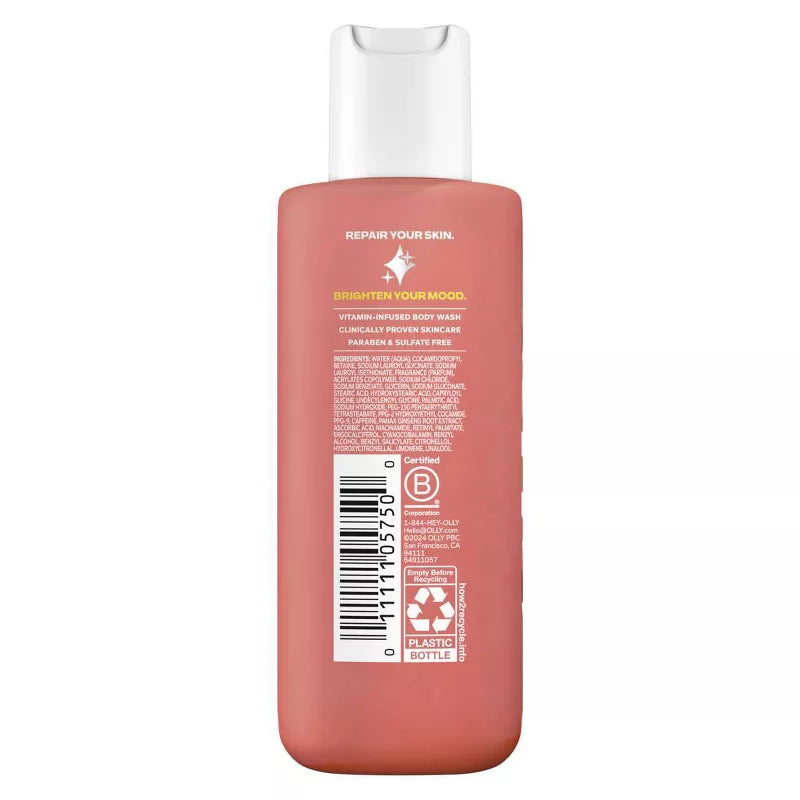 올리 브라이트 무드 & 스킨 비타민 바디워시 시트러스 커런트 트래블 3fl oz