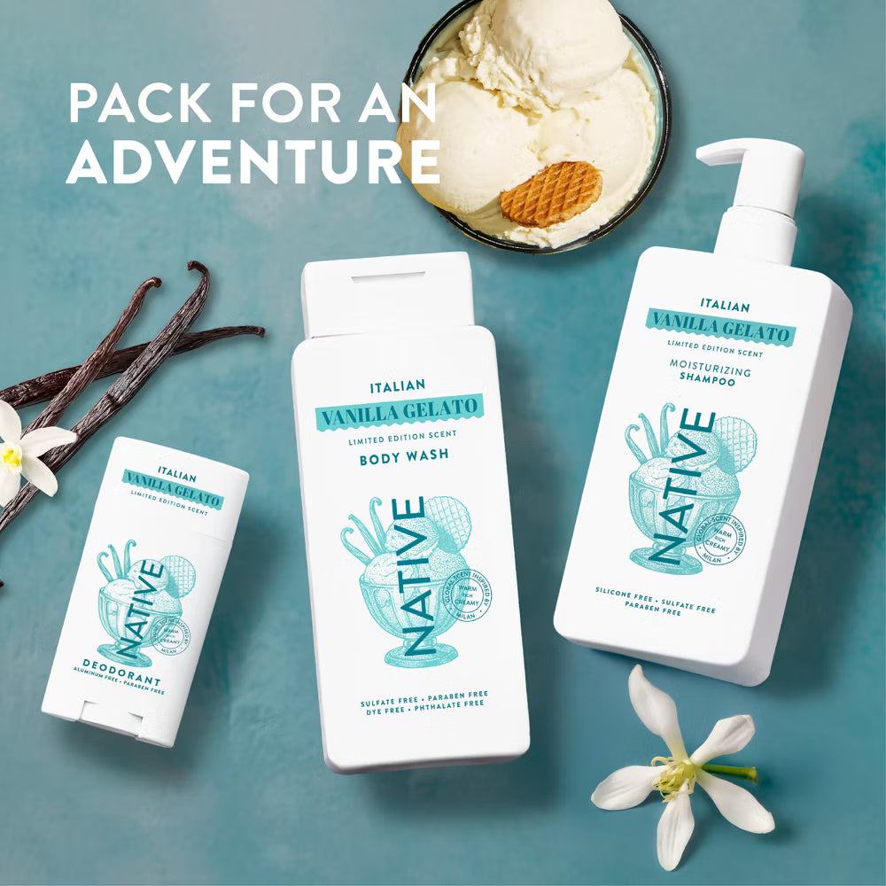 Native Passport Limited Edition Global Flavors Sulfate-Free Body Wash - Italian Vanilla Gelato - 18 fl oz