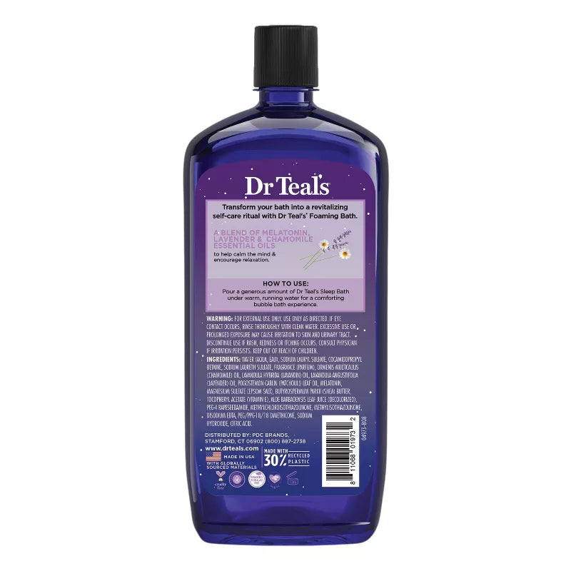 닥터틸 슬립 포밍 배스 멜라토닌 34 fl. oz. – 멜라토닌 함유 거품 입욕제