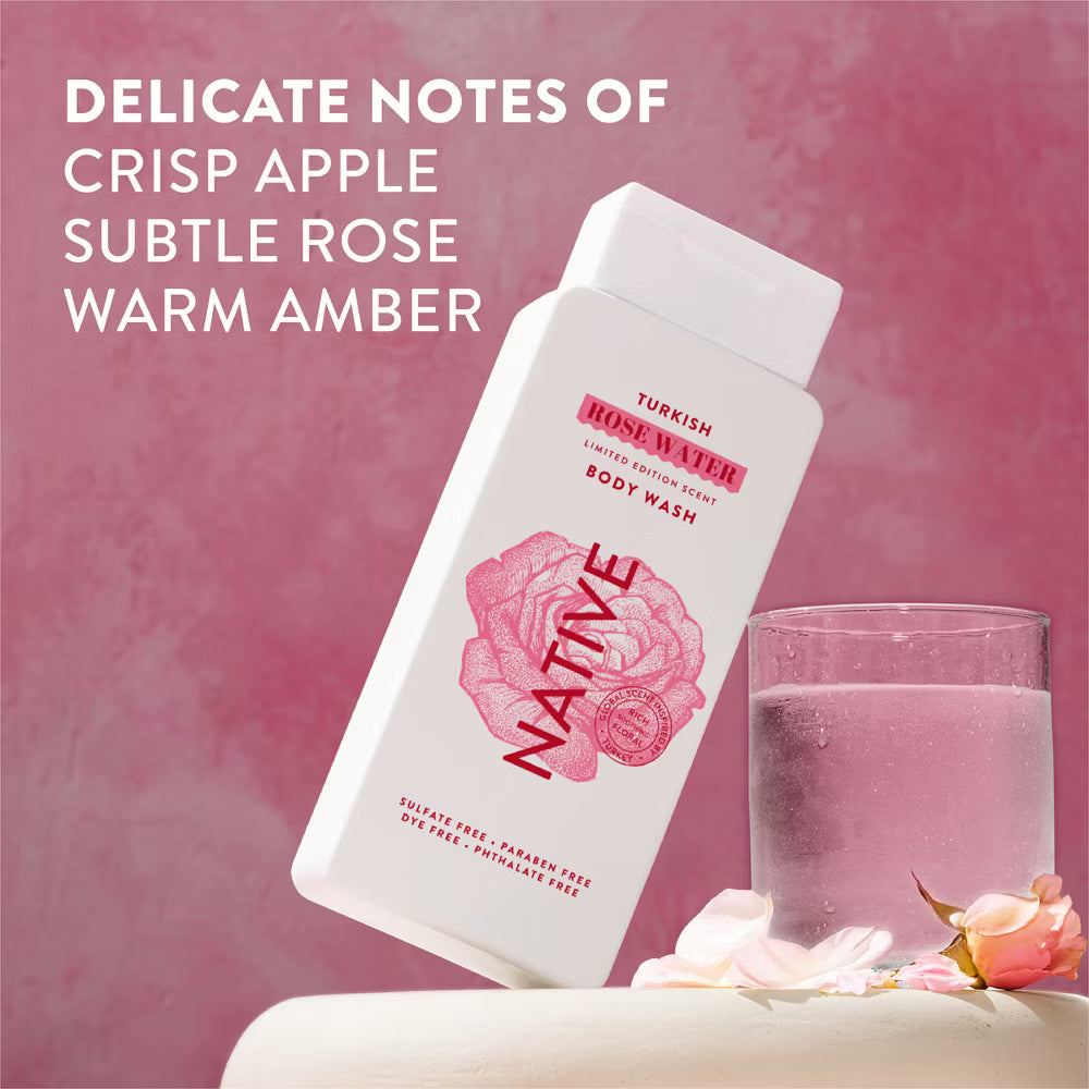 Native Passport Limited Edition Global Flavors Sulfate-Free Body Wash - Turkish Rose Water - 18 fl oz