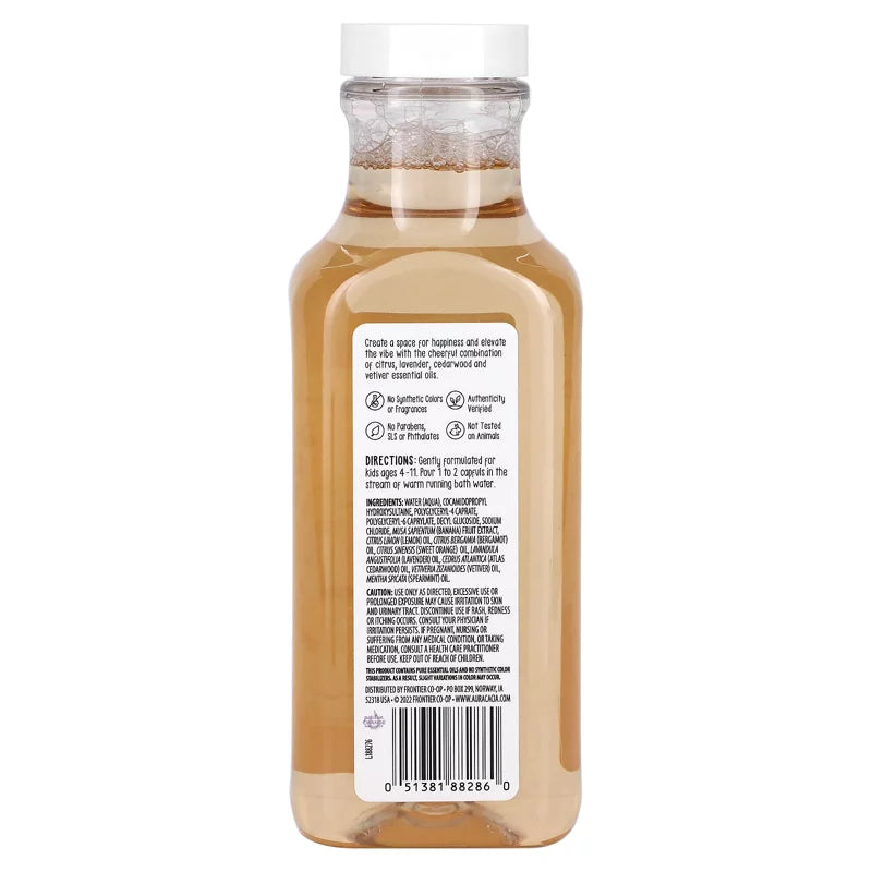 오라 카시아 키즈 업리프팅 버블 배스 13 fl. oz. – 어린이용 거품 입욕제